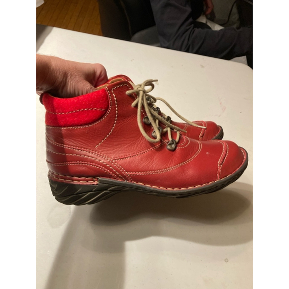 Women's Josef Seibel Boots, Red, Size 40 - Picture 2 of 8